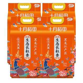十月稻田  生态长粒香10斤*4袋