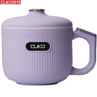 CUKO  1.2L电煮锅电火锅多功能锅 宿舍煮面煮粥煲汤涮锅多用途锅煎炒锅料理锅电炖锅煮面锅电热锅CUKO -1316K紫色