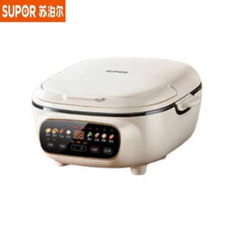 苏泊尔（SUPOR）  电饼铛JD2828R892 家用多功能煎烤机上下可拆烤盘75mm加深2200W猛火升级智能触控火锅蒸锅炒锅烙饼锅烤肉锅
