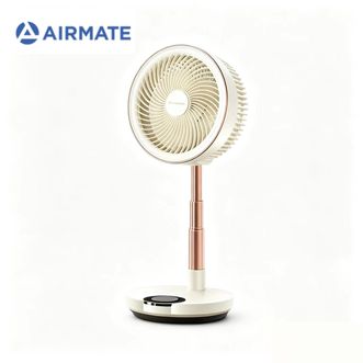 艾美特/Airmate  折叠空气循环扇电风扇落地扇遥控摇头家用办公桌面台立式便携小风扇户外露营大风FA20-RD102
