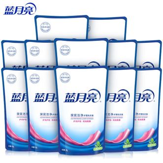 蓝月亮  洗衣液深层洁净 薰衣草自然清香500g*12袋装原装补充液 强效去渍洗衣液