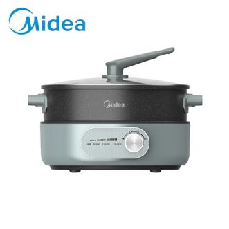 美的/Midea  5L电火锅多家用分体式炒锅速沸腾3档火力调节不沾易清洁DHE2851