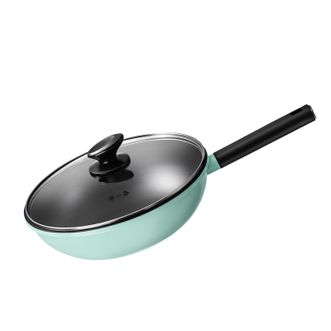 张小泉  青绿系列炒锅30cm 平底锅煎锅C30850200