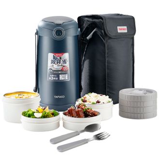 泰福高（TAFUCO）  大容量独立分装2.9L不锈钢保温饭盒保温桶 T0395 长效保温