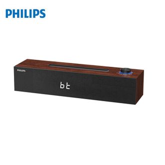 飞利浦（PHILIPS）  音响SPA3809有线蓝牙双模式内置声卡追剧游戏音箱木质桌面音响