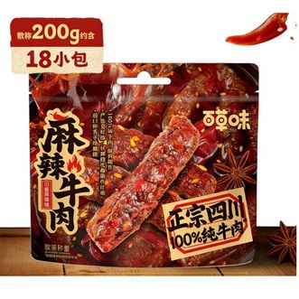 百草味  麻辣牛肉400g川香味牛肉（内含30-37小包）