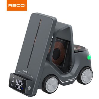 RECCI  手机无线充电耳机无线充电磁吸巡航五合一智能无线充炫酷 锐思RCW-37
