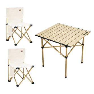 尚烤佳  桌椅三件套-方桌（岚沙系列）SKJ-576