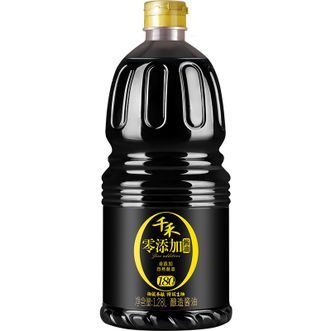 千禾 酱油 御藏本酿180天酿造 特级生抽1.28L 不使用添加剂