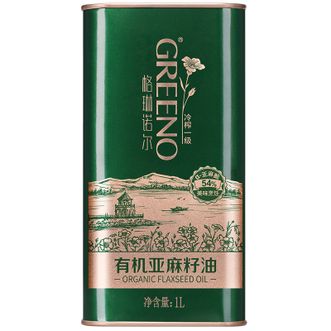 格琳诺尔  一级冷榨有机亚麻籽油1L