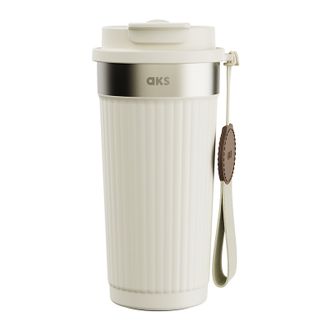 AKS  摩卡双饮咖啡杯316L大容量车载保温杯高颜值直饮水杯子550ml  AKS685