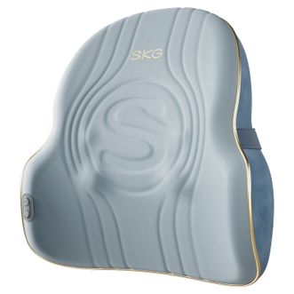 SKG  腰部按摩仪 多模式腰椎背腿推揉按摩全身肩颈腿功能靠垫枕 T3-2代尊贵款-蓝灰色