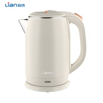 联创/Lian  电热水壶 家用2L大容量304不锈钢内胆1500W大功率加热快速沸腾烧水不久等