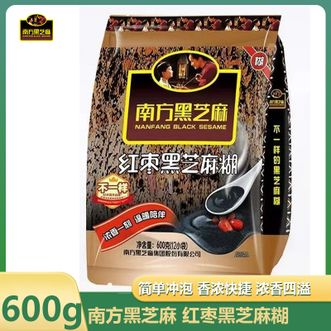 南方黑芝麻（NANFANG BLACK SESAME）  红枣黑芝麻糊600g营养代餐早餐速食