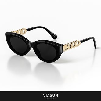 薇尚 ViΛsun  眼镜墨镜太阳镜 E8037 C-1亮黑框镜片全灰