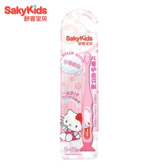 舒客宝贝儿童成长护齿软毛牙刷 2-12岁宝宝 1支装（大耳狗、凯蒂猫随机发）（新老包装随机发）