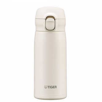 虎牌/Tiger  小清新ins风保温杯 轻巧便携弹盖水杯女生MKR-W035-贝壳白WRT
