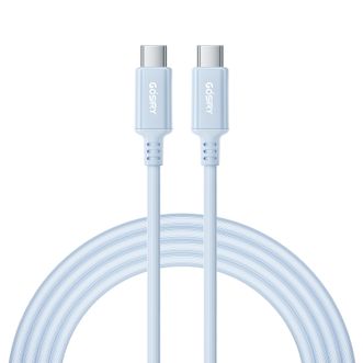 果子理  苹果15-16充电线 PD60W 双Type-C接口手机快充线数据线 冰晶蓝 2米C-C线