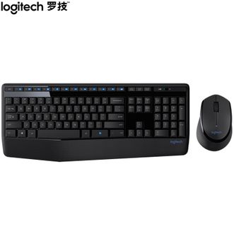 罗技（Logitech）MK345无线键鼠套装、宽大掌托键盘、全尺寸带无线2.4G接收器