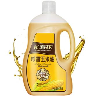 长寿花LONGEVITY FLOWER  浓香玉米油1.8L 压榨一级非转基因 炒香工艺 自然浓香