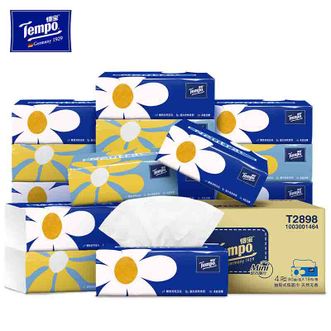 得宝  抽纸18包*4层80抽 面巾纸 天然无香