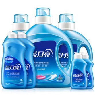 蓝月亮  洗衣液套装10.32斤：薰衣草亮白2kg+薰亮白1kg瓶×2+神器500g×2+旅行装80g×2 衣物洁净家居旅行必备 创新亮白增艳技术