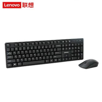 联想（Lenovo）  MK23 无线键盘鼠标套装 无线键鼠套装 商务办公鼠标键盘套装 黑色
