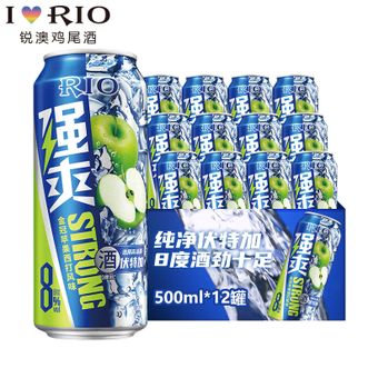 锐澳  强爽8度 金冠苹果西打500ml*12罐