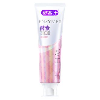 舒客+  天然酵素牙膏 美白牙齿去黄去渍樱花香120g
