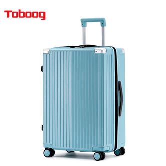 途帮Toboog  多功能行李箱可扩展大容量密码箱万向轮轻音箱2022拉链款 28寸蓝色