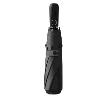 美度MAYDU   三折全自动商务伞男女晴雨两用加固抗风双排骨学生双人雨伞【雅致黑】