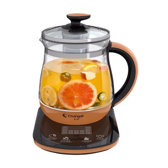 长帝  养生壶 煮茶器 电水壶 热水壶 煮茶壶 恒温电热水壶 迷你玻璃花茶壶 AT-Y01