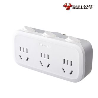 公牛（BULL）  一转三插座:墙壁 扩展 转换插头 GN-9333