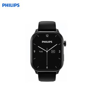 飞利浦（PHILIPS）  录音手表 VTR5208 黑色配黑色硅胶表带 语音转文字专业一键私密录音智能手环笔会议记录神器取证设备便携超长待机纪要商务 黑色配黑色硅胶表带4GB内存满电录音12h