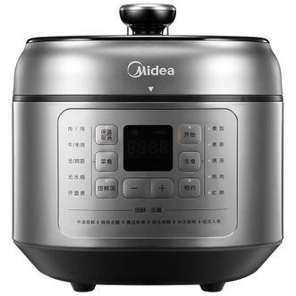 美的（Midea） 电压力锅  5L不锈钢内胆底盘加热双胆开盖煮少盐提鲜不沾定时预约  MY-C543G