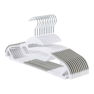 京东京造  超防滑衣架  防滑护领无痕晾衣架  柔韧结实晒衣服衣挂  10个装