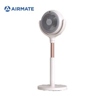 艾美特（AIRMATE） 空气循环扇15档变频电风扇家用摇头电扇涡轮换气扇循环对流风扇台桌两用落地扇 FA18-RD65樱花白粉