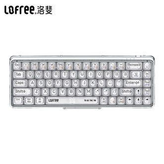 洛斐/LOFREE  透明1%双模无线机械键盘OE907高透客制水母轴体适用电脑ipad笔记本游戏办公居家便携