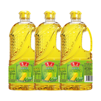 鲁花  玉米胚芽油900ml*3 瓶压榨特香 烘焙蛋糕甜品指定用油  非转基因