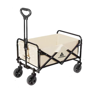 错山olymmons  户外露营车折叠推车营地车便携露营装备对折小推车MC502 100L 无刹车 MC502