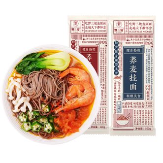 野三坡  hx荞麦面挂面0低脂肪全麦500g