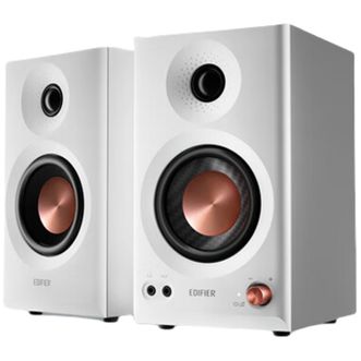 漫步者  MR3BT无线蓝牙音箱 有源监听音箱 HIFI音质 多媒体电脑电视音响 白色