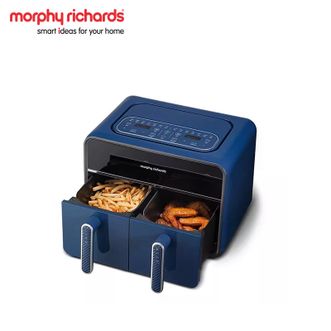 摩飞 /Morphy Richards  MR8100 电烤箱 空气炸锅 家用8L大容量可视双炸篮多功能空气炸烤箱 炸薯条鸡翅机 轻奢蓝
