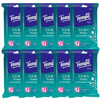 得宝  卫生湿巾12片/包*10包