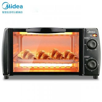 美的（Midea） 电烤箱家用多功能迷你 小型家庭烘焙 烤蛋糕面包 10升T1-108B 新老款随机发