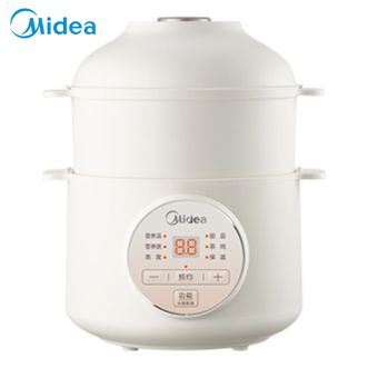 美的/Midea  电炖锅  陶瓷电炖盅 隔水炖煲汤锅 多功能电砂锅 白瓷内胆 防干烧迷你电炖盅 MD-DZE1068