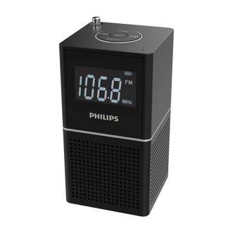 飞利浦/Philips  蓝牙时钟收音机 蓝牙音箱 床头闹钟音响 U盘TF卡播放器 居家锂电可充电收音机TAR2568