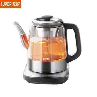 苏泊尔（SUPOR）  养生壶SW-10C23 煮茶器泡茶烧水壶电热水壶蒸汽喷淋蒸茶壶316L不锈钢调温玻璃面板烧水壶办公家用