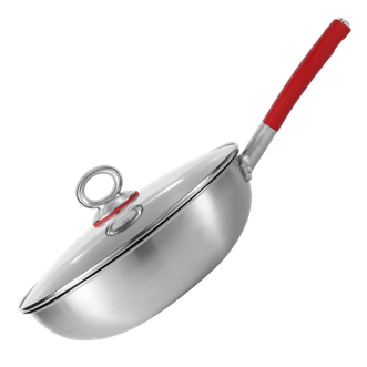 十八子作  鸿韵钛钢不沾轻炒锅  32cm  优质精铁锅具 HM-210-32C