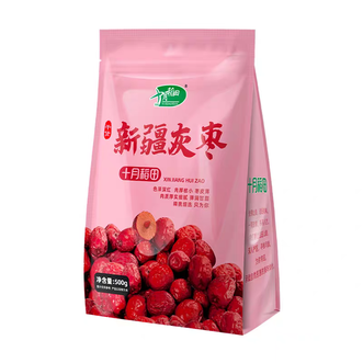 十月稻田  十月稻田 新疆灰枣 500g 若羌红枣 小枣 休闲零食 泡水煮粥补气血 八宝粥